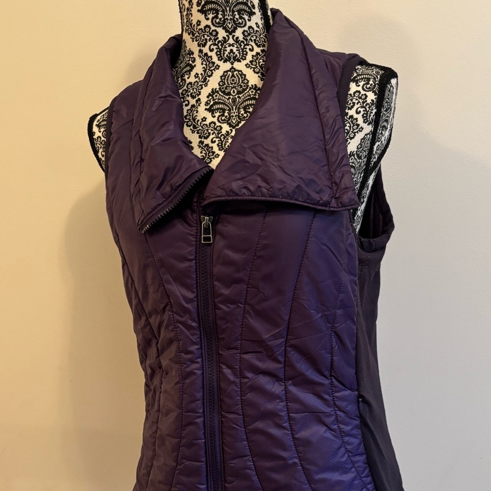 Athleta Deep Purple Quilted Vest